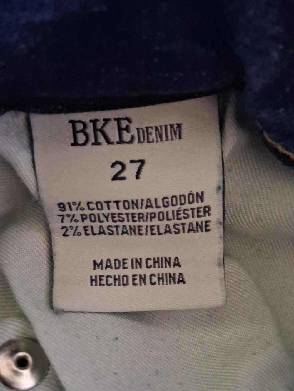 BKE Billie Distressed Slim Fit, High Rise, Skinny Jeans, Size 27 - Picture 9 of 10